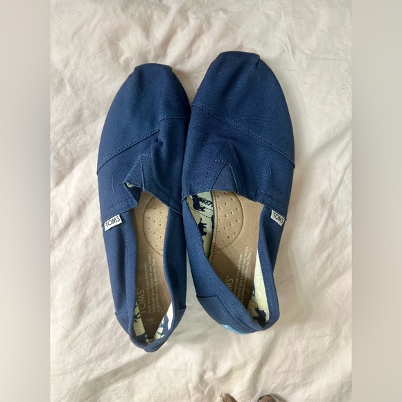 Men's blue slip-on Toms Size 9 - Picture 3 of 7